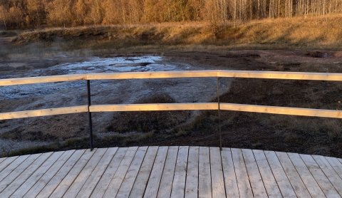 New Walking Path at Geysir Area