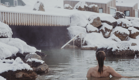 Natural Hot Spring in Kerlingarfjöll Highland Base